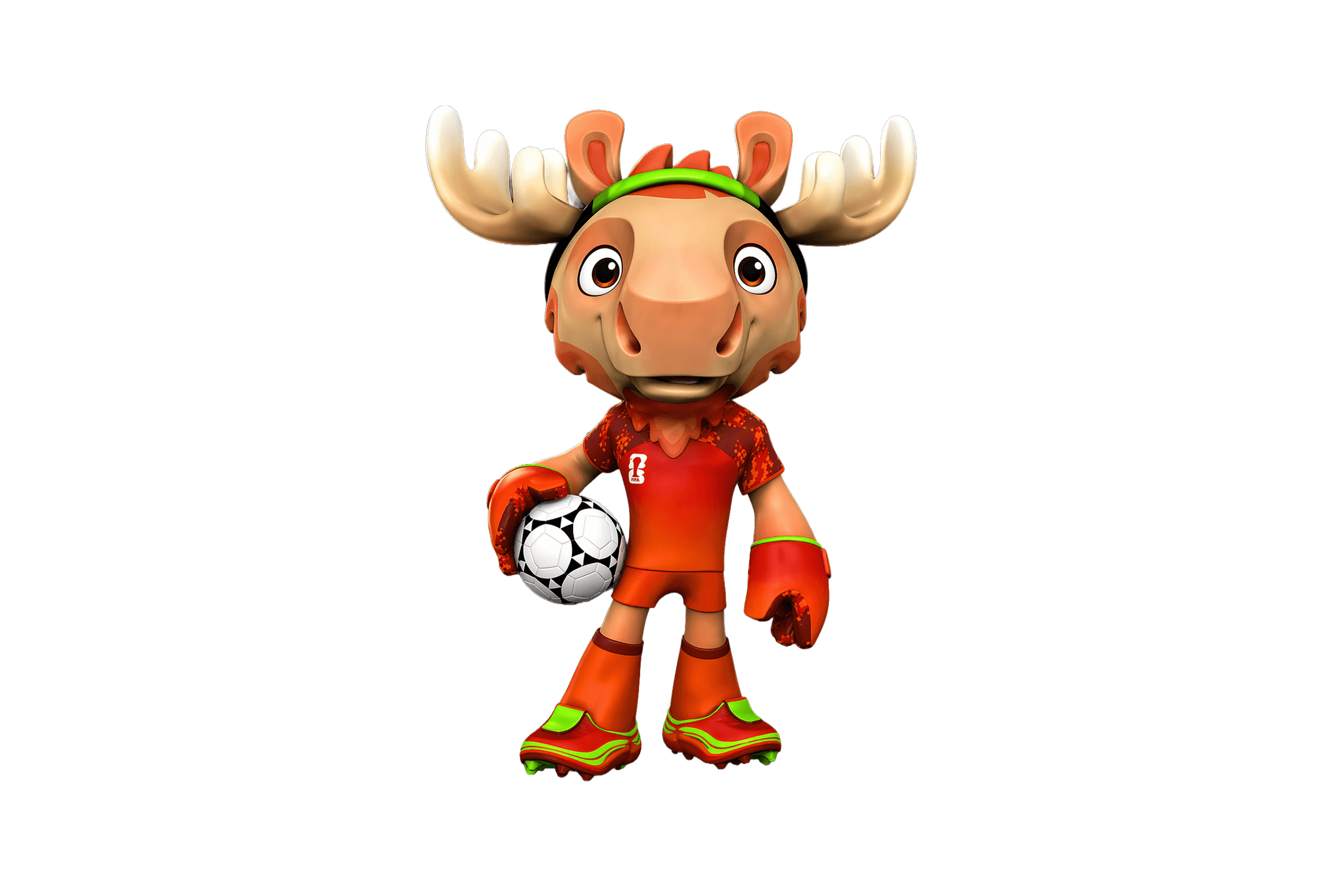 Maple, the Reindeer mascot of Canada