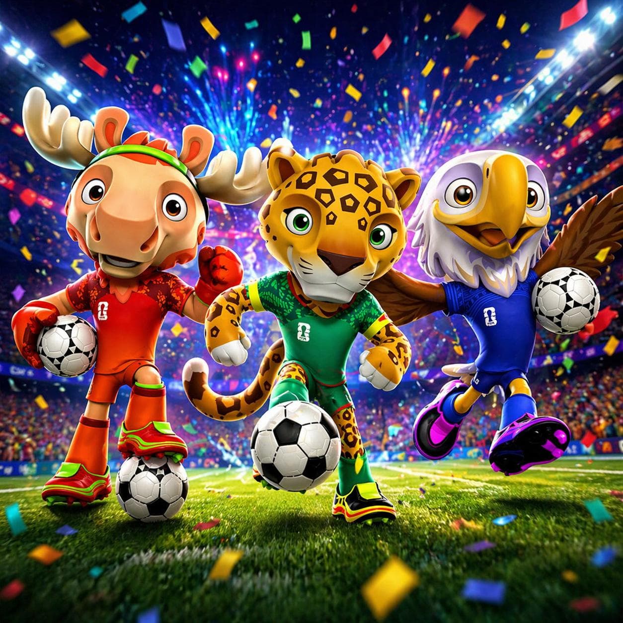 World Cup Tournament mascots